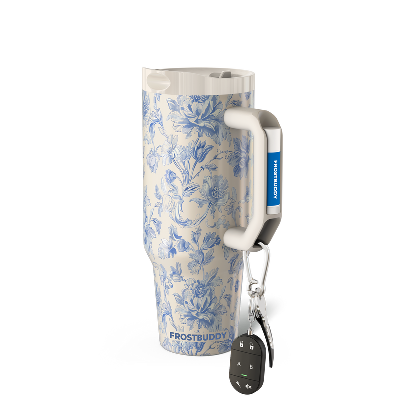 Thicc 40oz Blue Floral