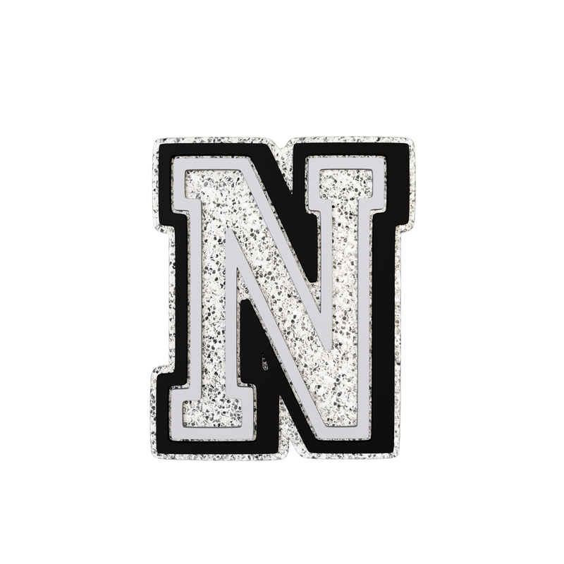 Silver Letter N